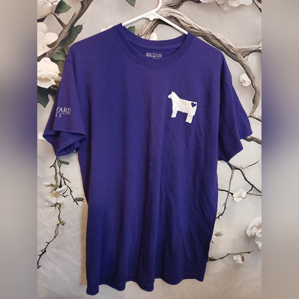 Gildan Purple Tee Show Cattle